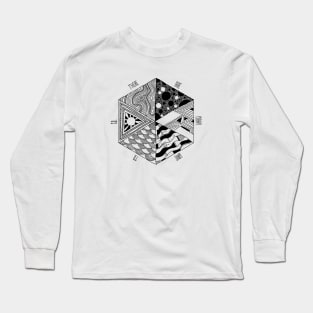 Trippy Hexagon Long Sleeve T-Shirt